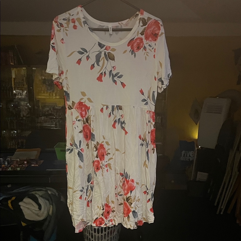 Elegant Floral Print Dress